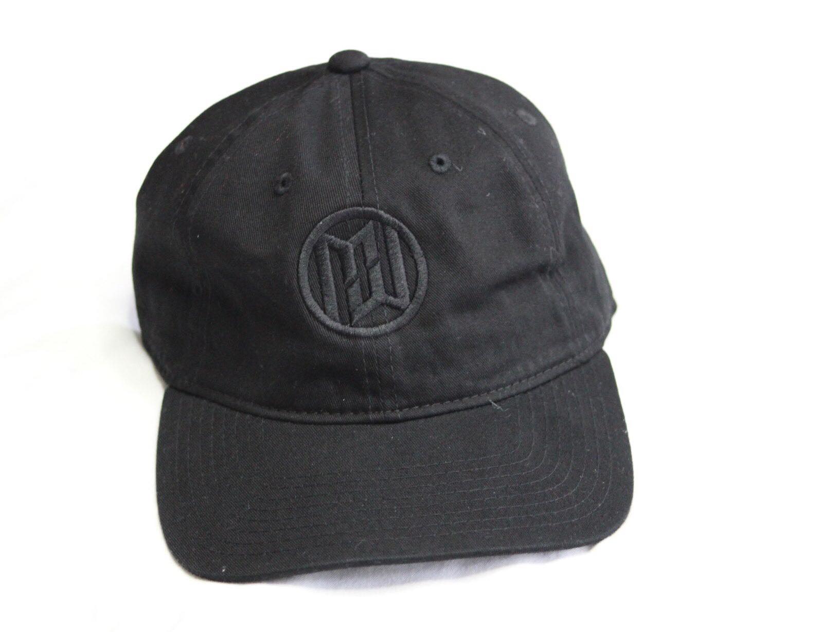 Minimum Wage Clothing Hat - Black Logo On Black