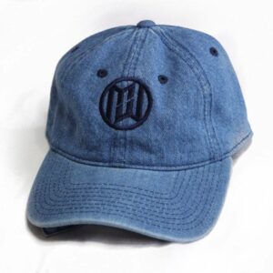 Minimum Wage Clothing Hat - Dark Blue Logo On Denim