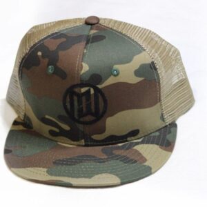 Minimum Wage Clothing Hat - Mesh Snapback - Black Logo On Alt