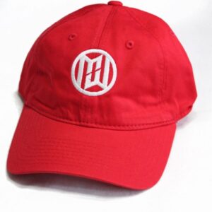 Minimum Wage Clothing Hat - White Logo On Red