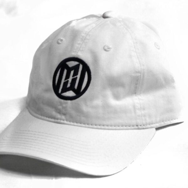 Minimum Wage Clothing Hat - Black Logo On White