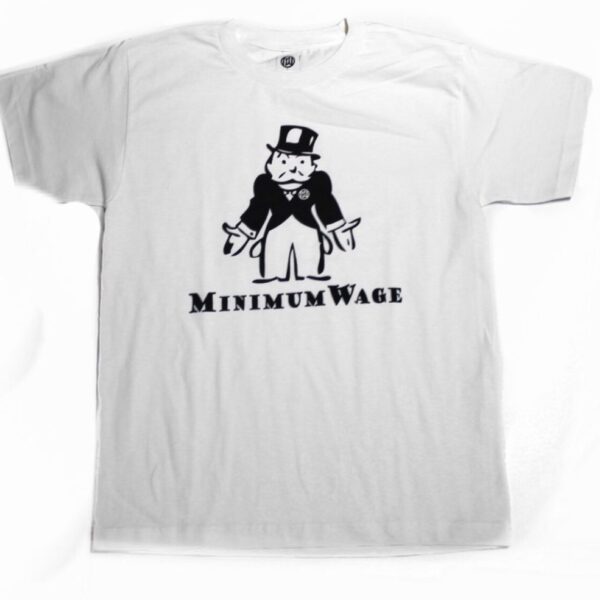 Minimum Wage Clothing - Youth T-Shirt - White